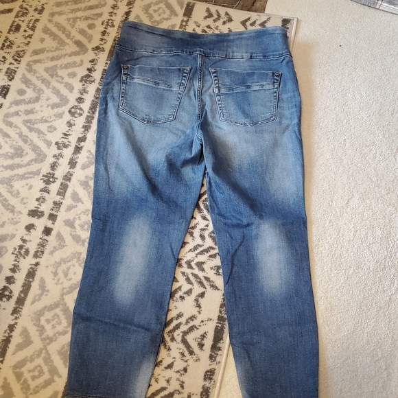 Rock  & Republic  Demin slimming denim crop Pull on denim leggings jeans.sz16 - Picture 7 of 8